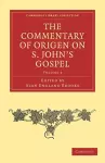 The Commentary of Origen on S. John's Gospel cover