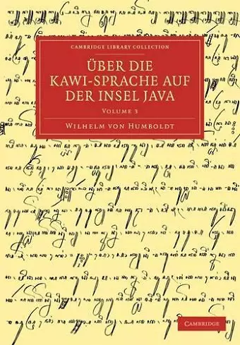 Über die Kawi-sprache auf der Insel Java cover