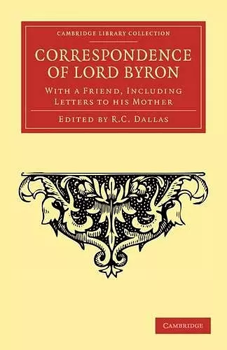 Correspondence of Lord Byron cover