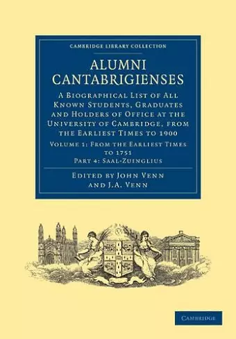 Alumni Cantabrigienses cover