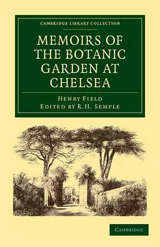 Memoirs of the Botanic Garden at Chelsea cover