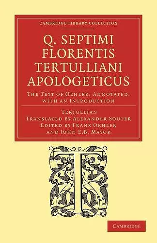 Q. Septimi Florentis Tertulliani Apologeticus cover