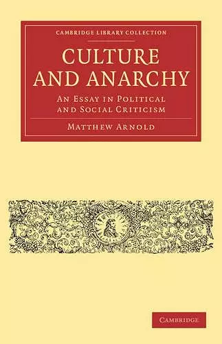 Culture and Anarchy cover