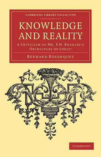 Knowledge and Reality cover