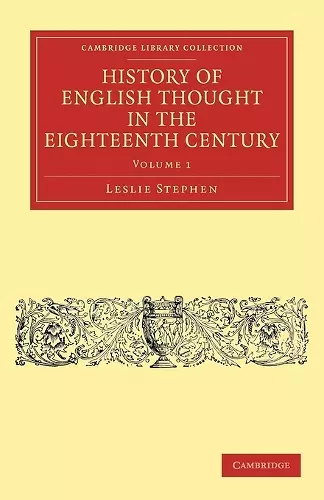 History of English Thought in the Eighteenth Century cover