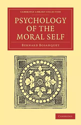 Psychology of the Moral Self cover