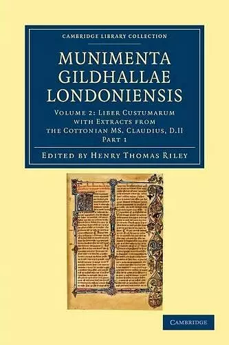 Munimenta Gildhallae Londoniensis cover