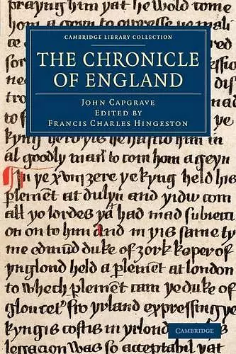 The Chronicle of England cover