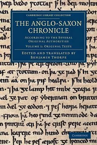 The Anglo-Saxon Chronicle cover