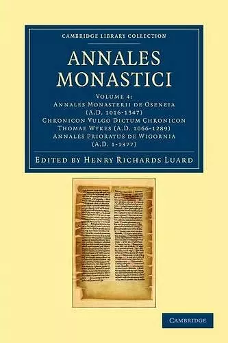 Annales Monastici cover