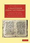 A Palestinian Syriac Lectionary cover