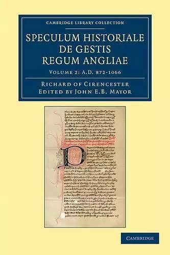 Ricardi de Cirencestria speculum historiale de gestis regum Angliae cover