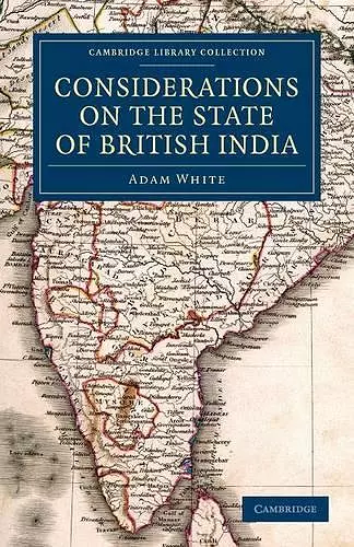 Considerations on the State of British India cover