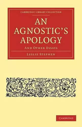 An Agnostic's Apology cover