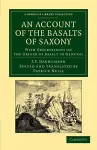 An Account of the Basalts of Saxony cover