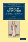 Official Correspondence of Thomas Bekynton cover