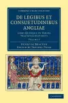 De Legibus et Consuetudinibus Angliae cover