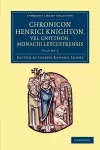 Chronicon Henrici Knighton vel Cnitthon, Monachi Leycestrensis cover