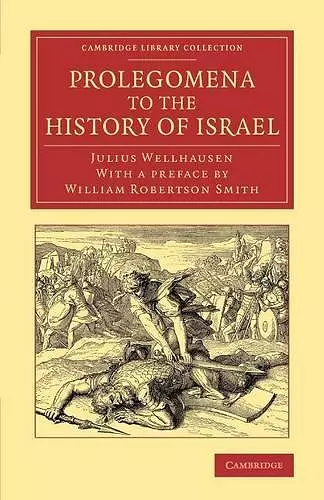Prolegomena to the History of Israel cover