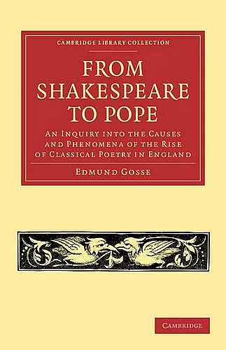 From Shakespeare to Pope cover