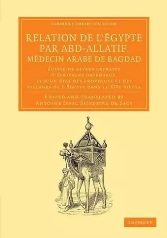 Relation de l'Égypte par Abd-Allatif, médecin arabe de Bagdad cover