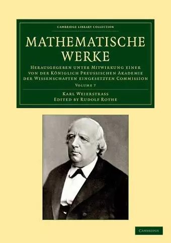 Mathematische Werke: Volume 7 cover