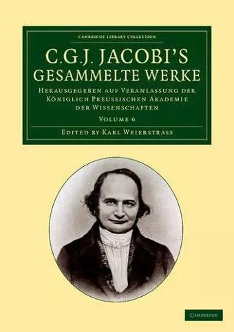 C. G. J. Jacobi's Gesammelte Werke cover