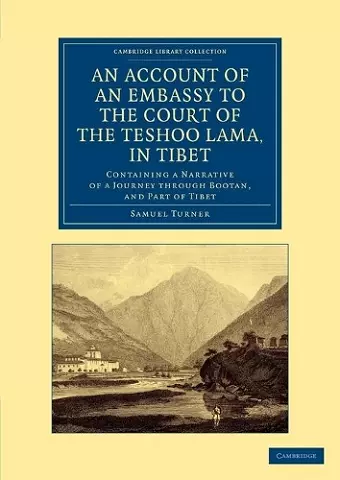 An Account of an Embassy to the Court of the Teshoo Lama, in Tibet cover