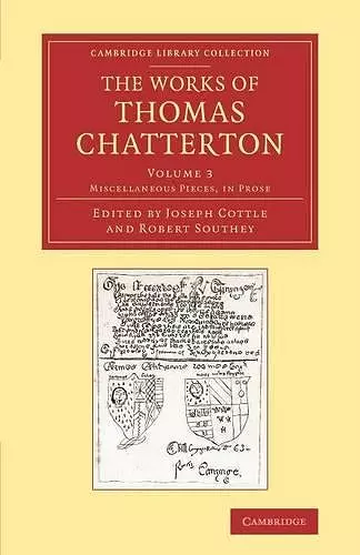 The Works of Thomas Chatterton cover