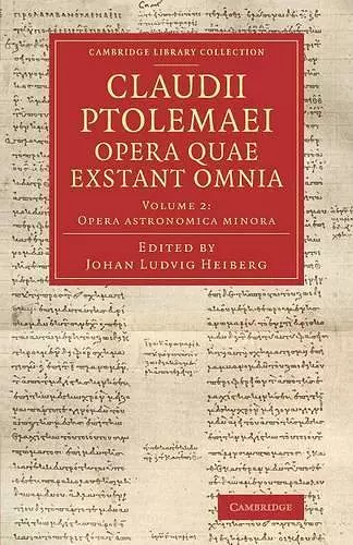 Claudii Ptolemaei opera quae exstant omnia cover