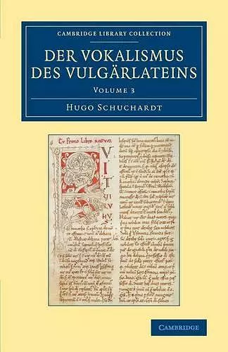 Der Vokalismus des Vulgärlateins cover