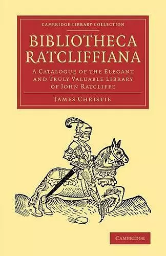 Bibliotheca Ratcliffiana cover