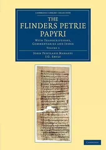 The Flinders Petrie Papyri cover