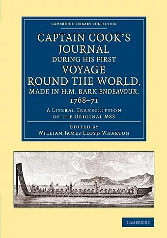 Captain Cook's Journal during his First Voyage round the World, made in H.M. Bark Endeavour, 1768–71 cover