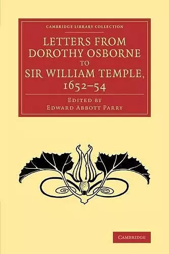 Letters from Dorothy Osborne to Sir William Temple, 1652–54 cover