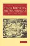 Three Notelets on Shakespeare cover