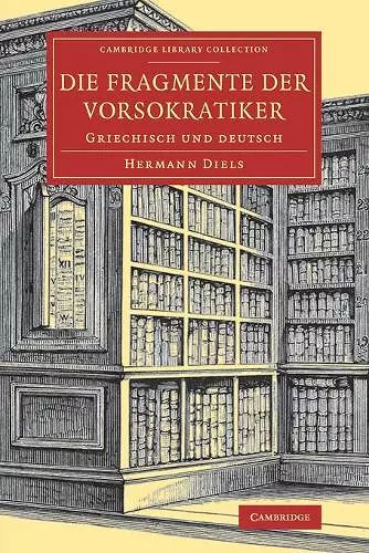 Die Fragmente der Vorsokratiker cover