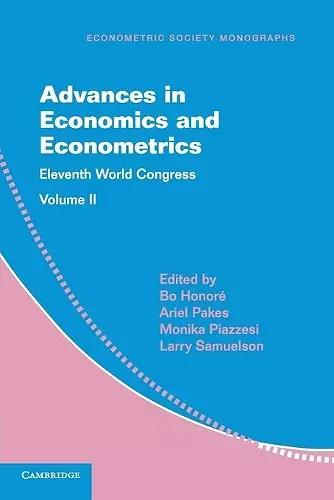 Advances in Economics and Econometrics: Volume 2 cover