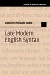 Late Modern English Syntax cover