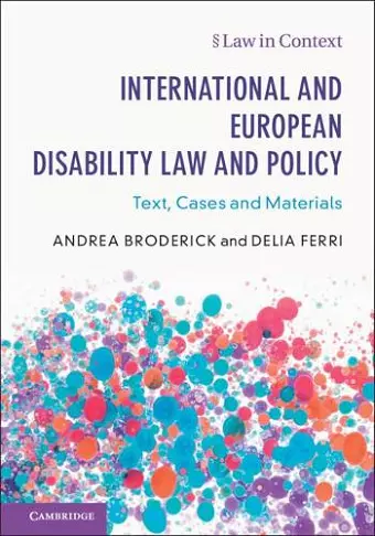 International and European Disability Law and Policy cover