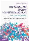 International and European Disability Law and Policy cover