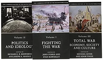 The Cambridge History of the Second World War 3 Volume Paperback Set cover