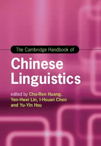 The Cambridge Handbook of Chinese Linguistics cover