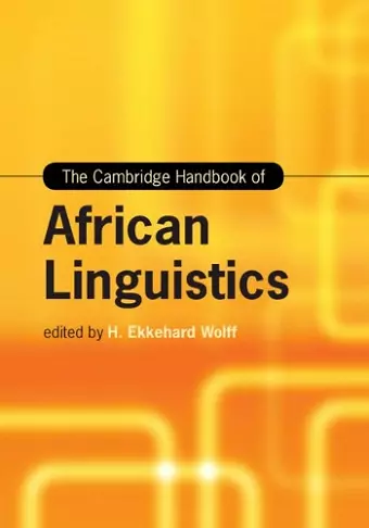 The Cambridge Handbook of African Linguistics cover