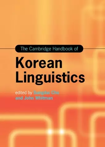 The Cambridge Handbook of Korean Linguistics cover