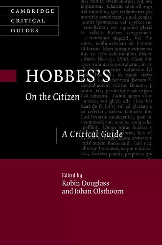 Hobbes's On the Citizen cover