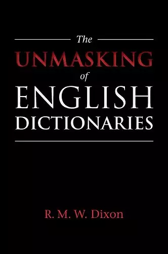 The Unmasking of English Dictionaries cover