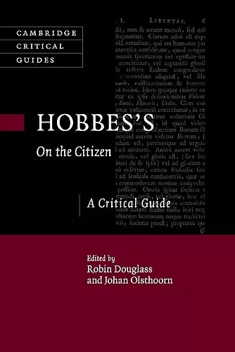 Hobbes's On the Citizen cover