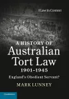 A History of Australian Tort Law 1901–1945 cover