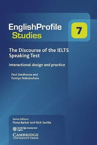 The Discourse of the IELTS Speaking Test cover